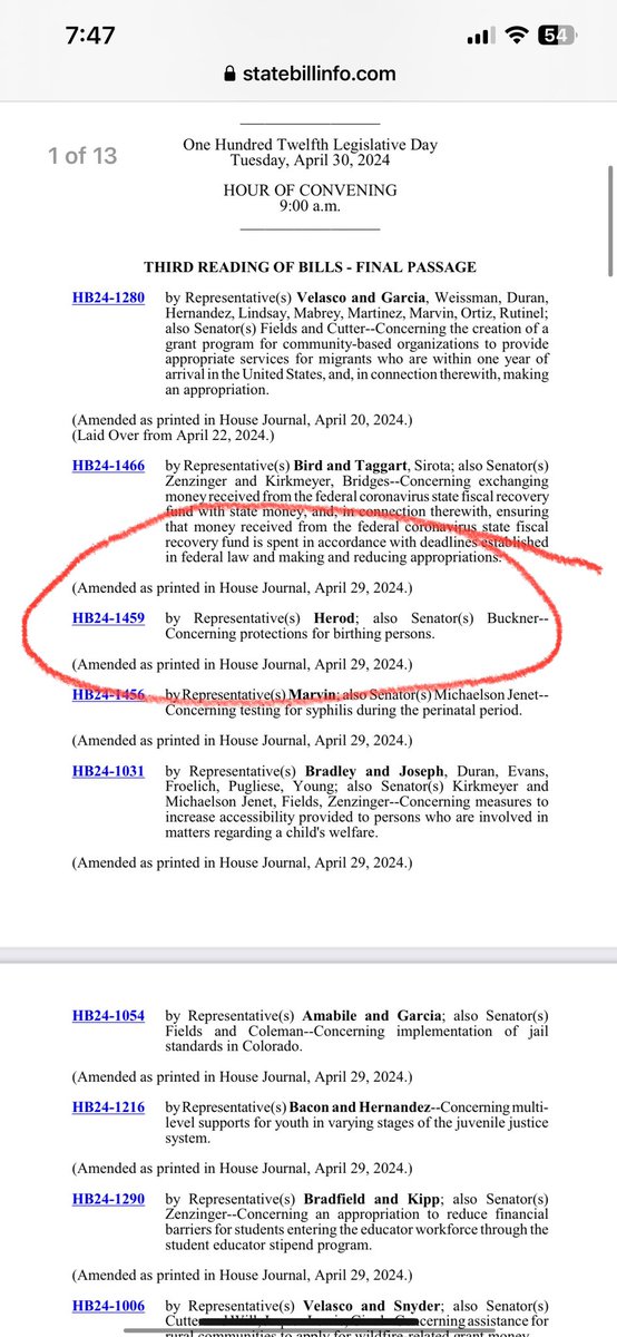 On the CO House agenda for tomorrow. A bill about “birthing persons.” 

Not pregnant women. 

Not mothers. 

“Birthing persons.”

Women don’t exist. Mothers don’t exist. Thanks to @TheDemocrats.

#WomenTweet #TERFsWereRight