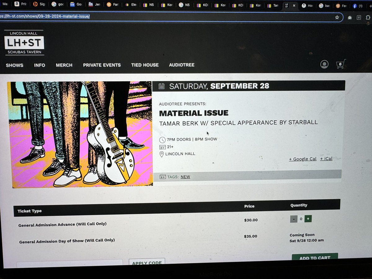 TamarBerk's tweet photo. This is not a test! I’m playing Chicago! Get there cuz I might die right after and it will never happen again! Sept 28 at Lincoln Hall #powerpop #lincolnhall #chicago #tamarberk #starball #materialissue #materialreissue https://t.co/Vb62J1BHay https://t.co/BGWEYCnY66