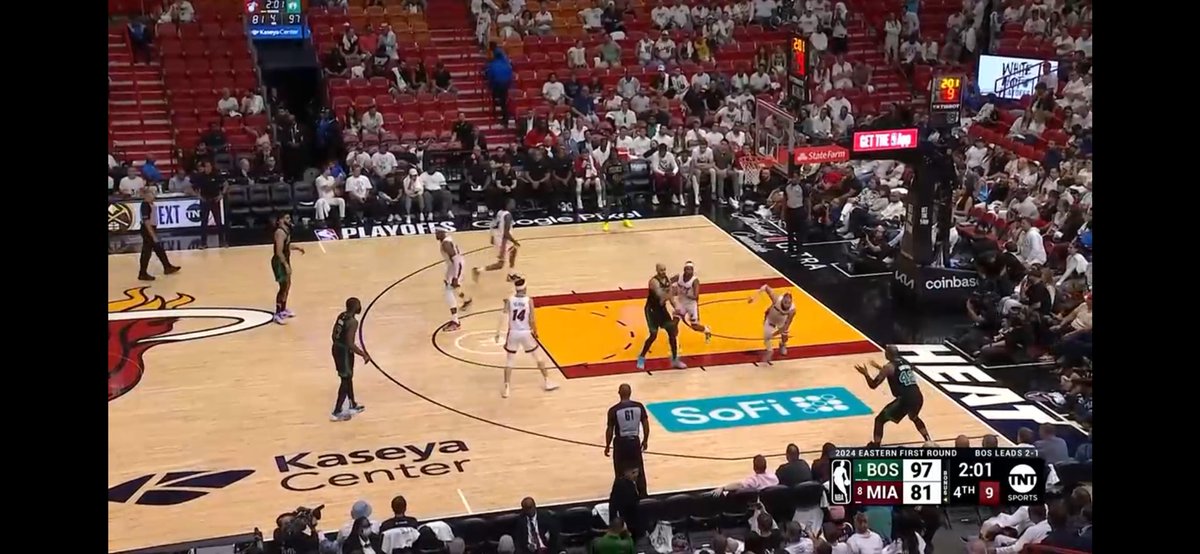 #Heat fan base is a joke playoff game can’t even stay to watch their team