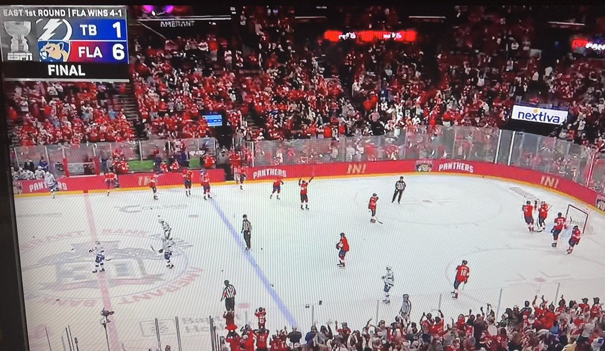 #Panthers are moving on to the 2nd Round … series goes 4-1 over #Tampa