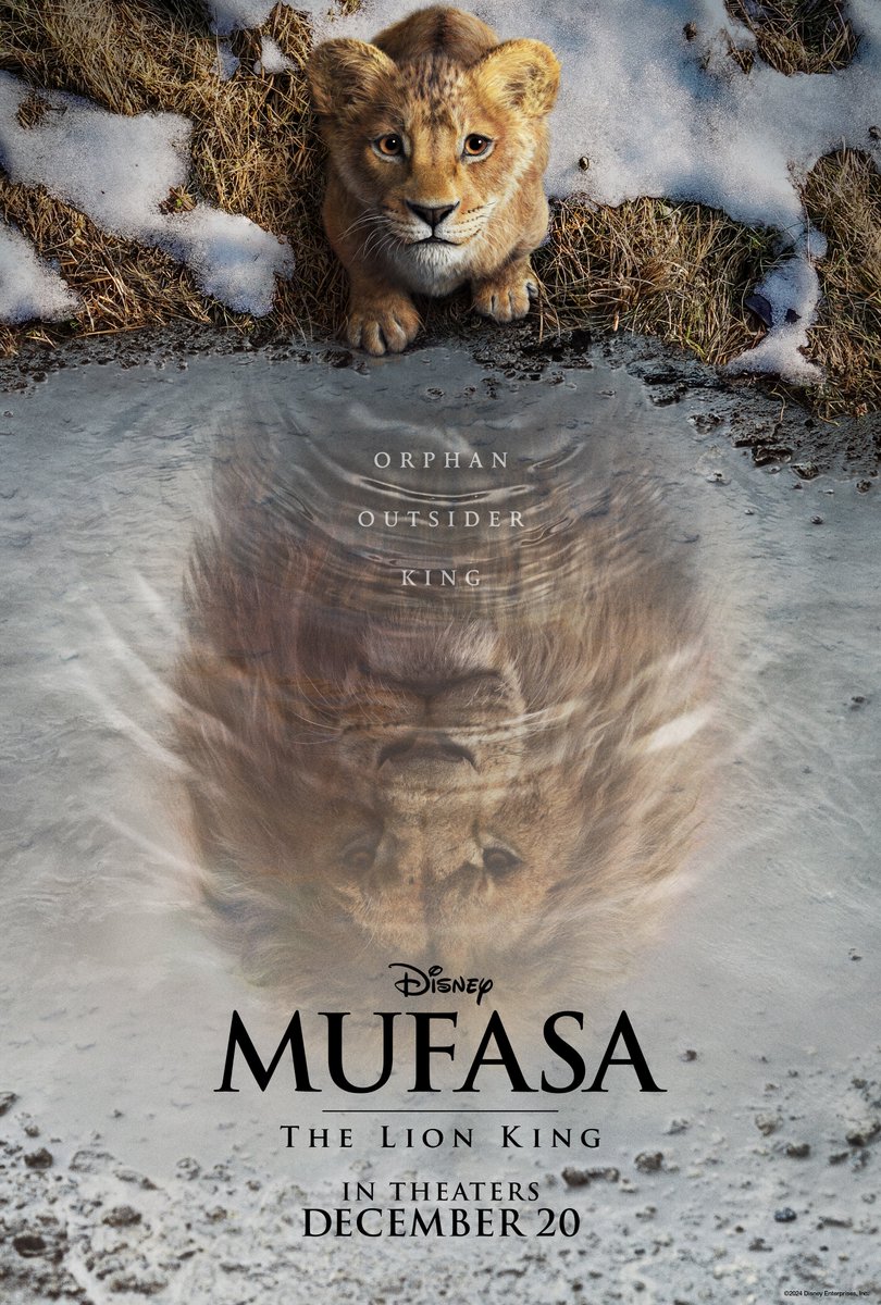 Tráiler y poster de #MufasaElReyLeón, la nueva película que se estrena solo en cines el 20 de diciembre de la mano de @DisneySpain youtube.com/watch?v=GWTeGr…