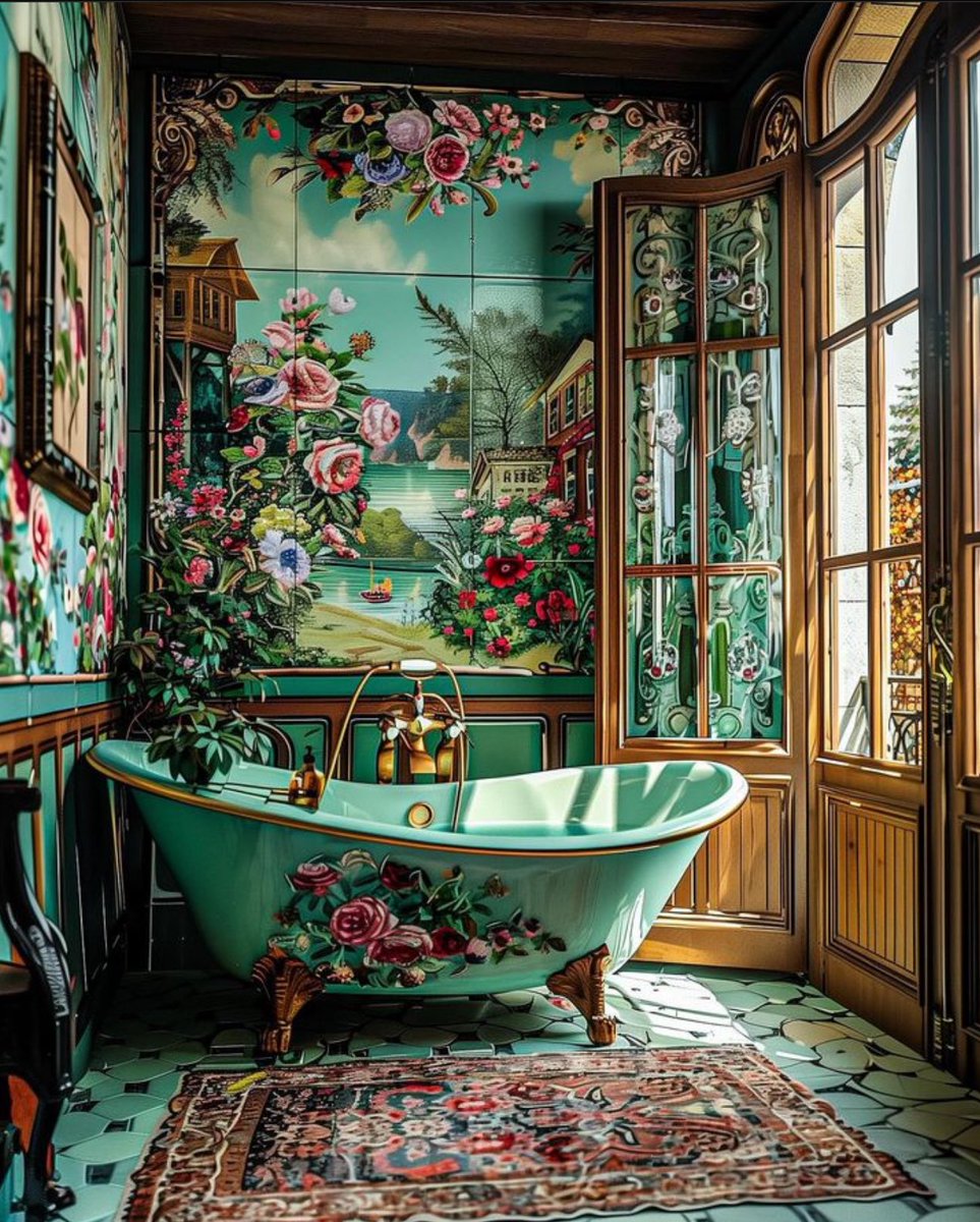 I would love to take a bath here, such a beautiful fantasy.

Would you?