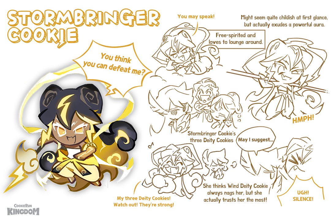 Just a typical day in the life of the MIGHTY (but also silly goofy fun) #StormbringerCookie ✌️🌩️

#CookieRun #CookieRunKingdom