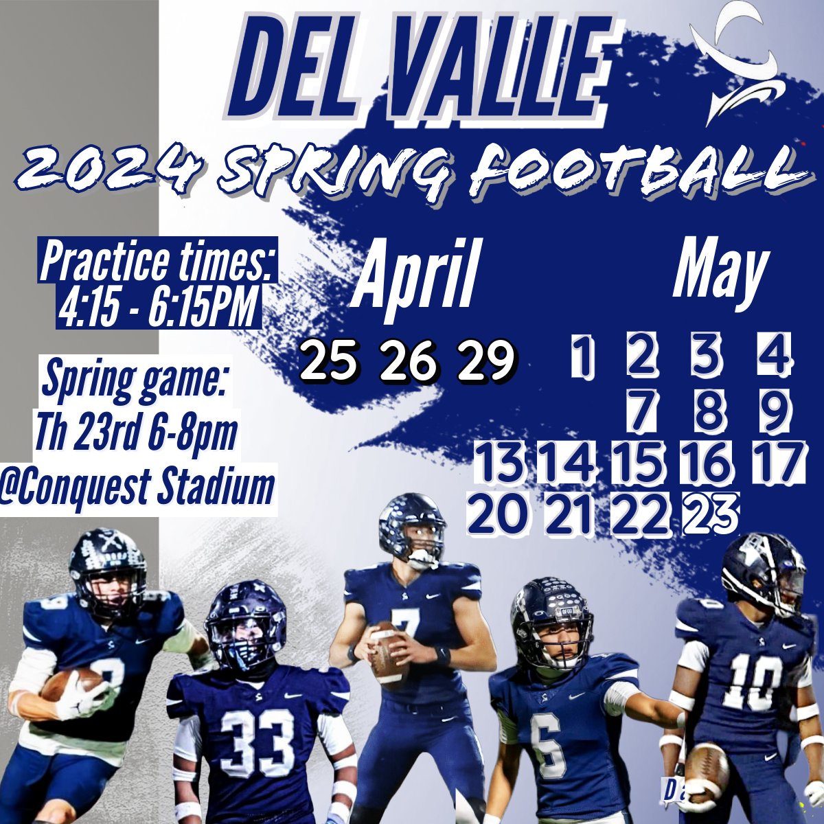 Del Valle Spring football is here!! OFOD! @ContrerasDVOFOD