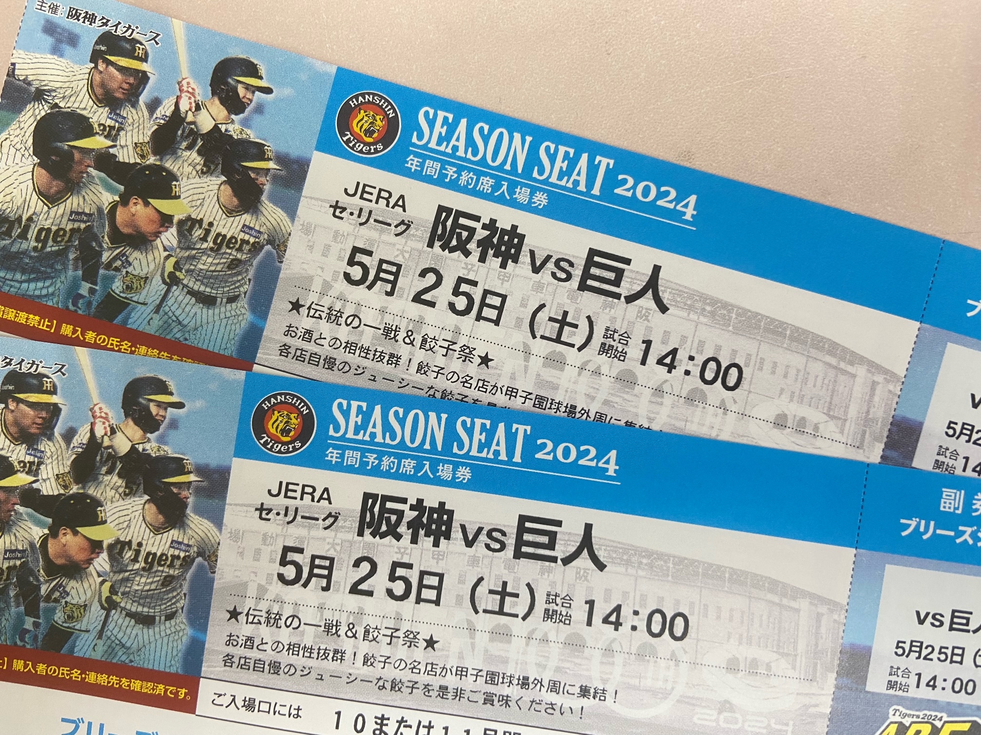 4月20日甲子園阪神対巨人3塁ブリーズシート（6月4日 6月5日 阪神