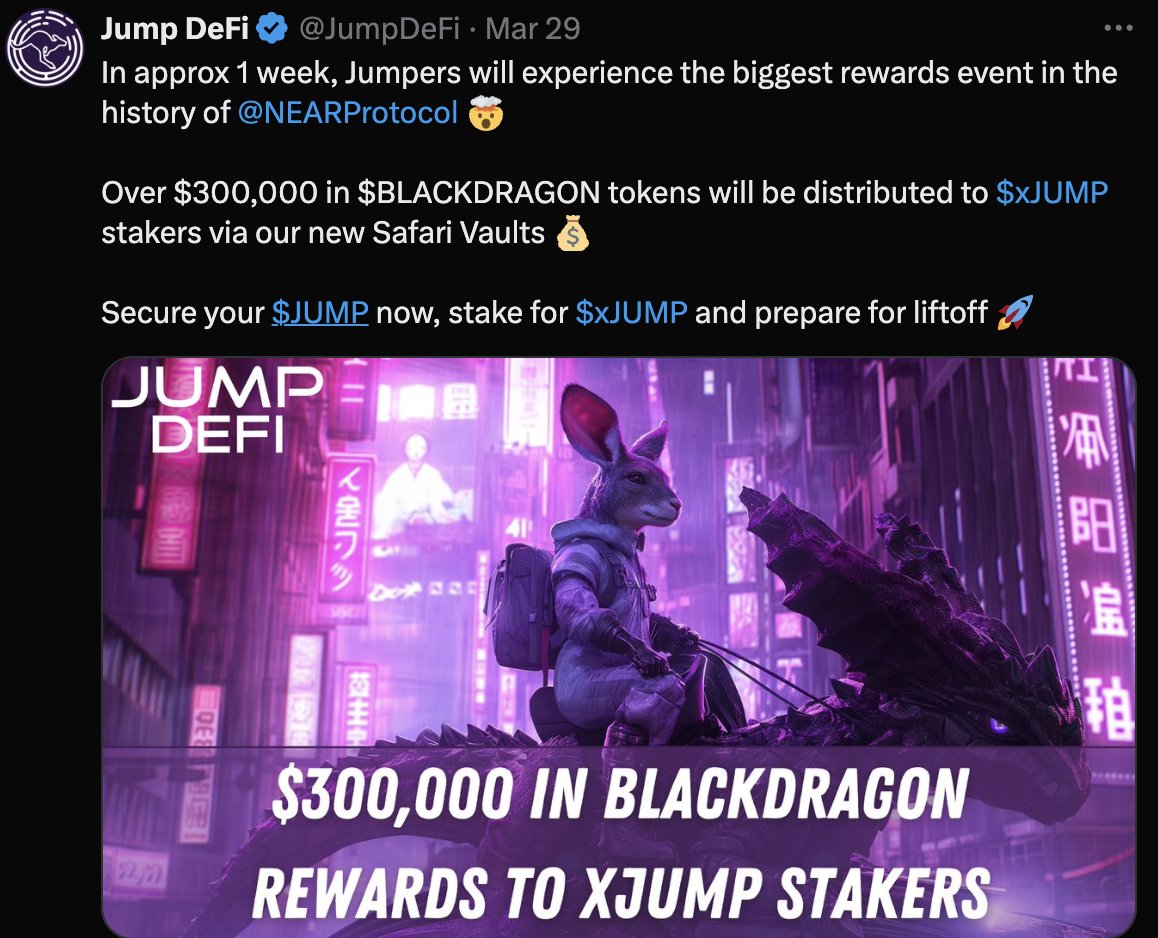 @JumpDeFi Vault for xjump was announced to be $300k blackdragon, why is it now $103k? @JumpDeFi