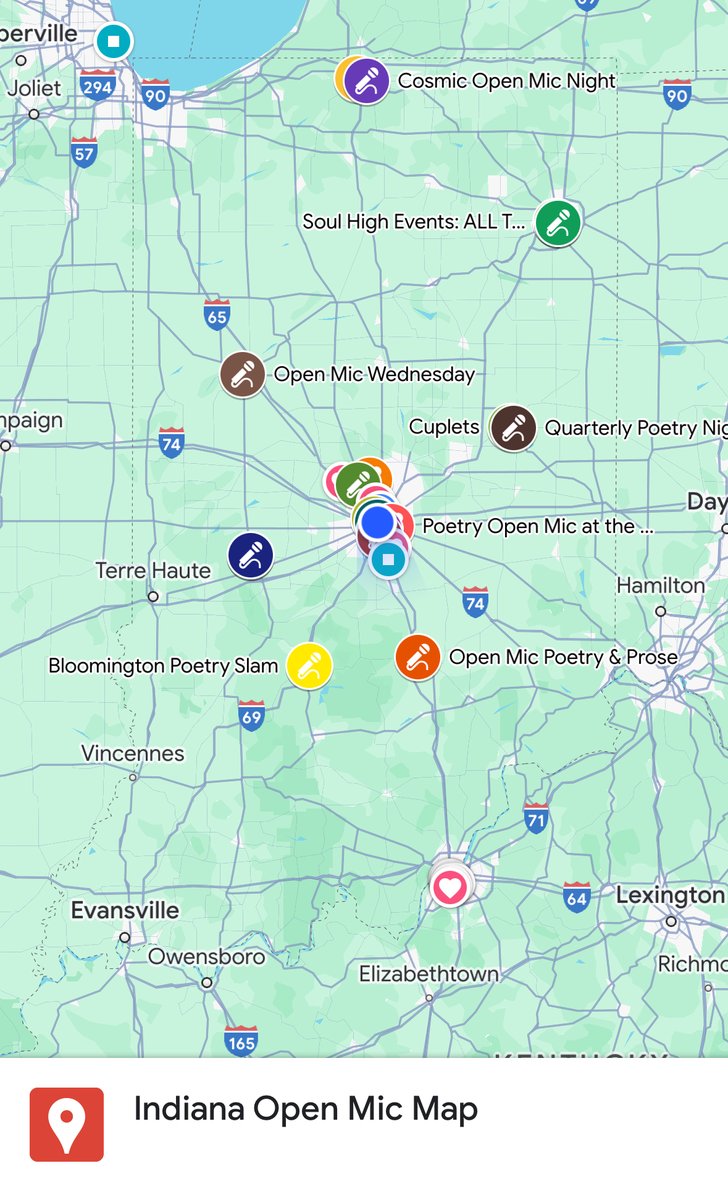 Ready to test out your poetry in front of an audience? 🎤 As we near the end of National Poetry Month, we wanted to round up all the Indiana poetry open mics we could find. Are we missing any? Let us know and we'll add them to the map below! bit.ly/3y05Lri