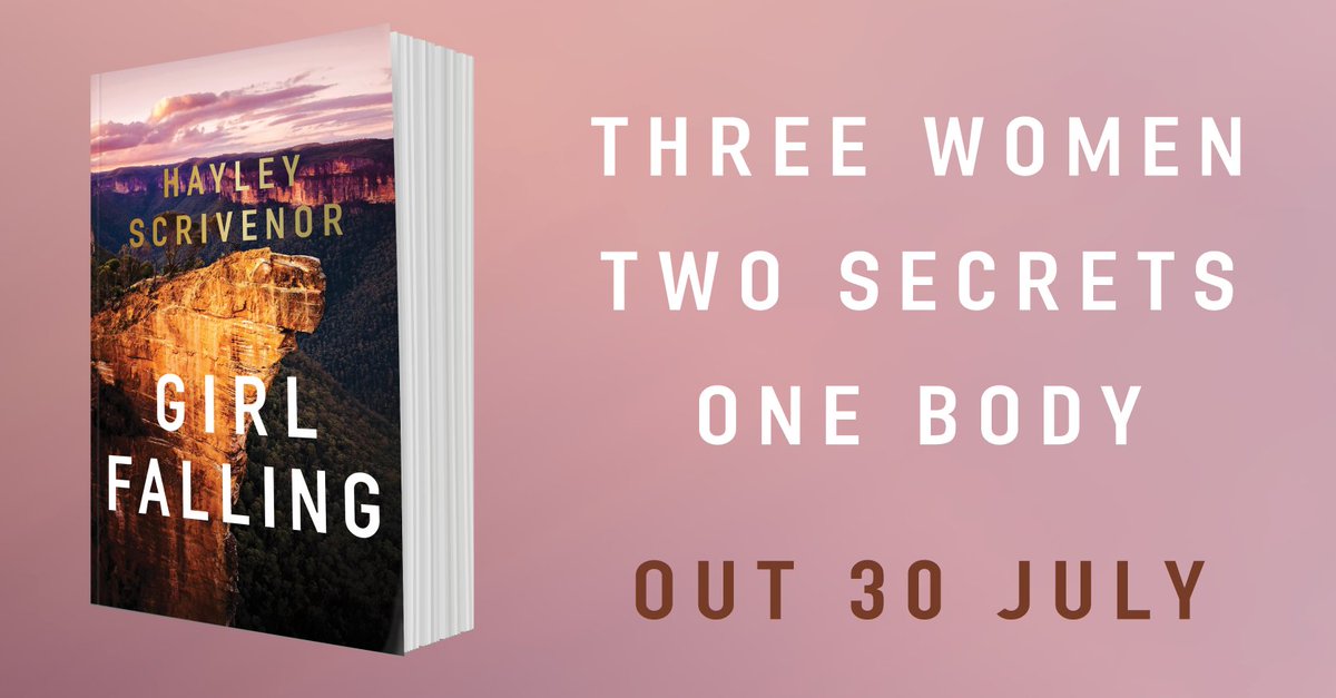 THREE WOMEN. TWO SECRETS. ONE BODY. From Hayley Scrivenor, the #1 bestselling and award-winning author of DIRT TOWN, comes this breathtaking new thriller. GIRL FALLING by Hayley Scrivenor is out 30 July. Pre-order: panmacmillan.com.au/9781760987206/