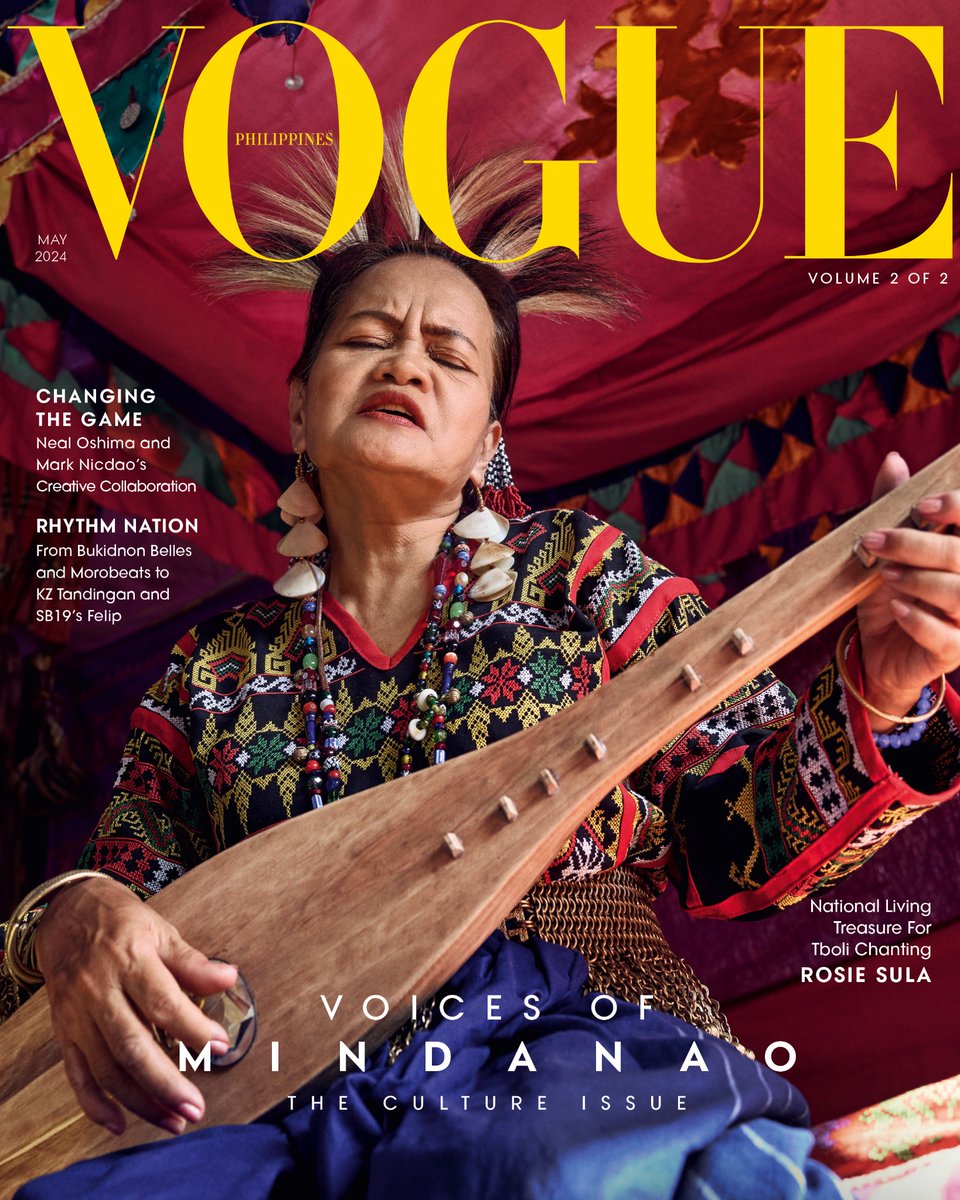 National Living Treasure for Tboli Chanting Rosie Sula sings the songs of her people. Grab a copy of Vogue Philippines’ May issue, out now on newsstands and shop.vogue.ph.