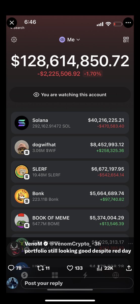 Bang_Calls's tweet photo. @VenomCrypto_ @IcedKnife which one of you are lying? You’re both showing the same exact picture of a wallet claiming it’s yours. 

Yall MFers clout chase too much, #CryptoFrauds  #Crypto #Jokers 🤡’s https://t.co/MmhrI0nAkY