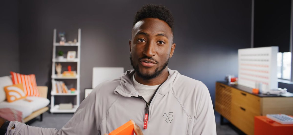 MKBHD attention to detail is awesome 👏

He paired tons of orange items in the studio background to review the bright orange rabbit r1

The use of the Vestaboard flip text was awesome too.

Well done 🔥🔥