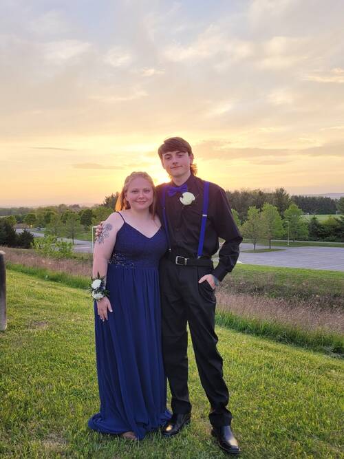 Alexis and Eric II were dressed to impress for the Blacksburg High School prom! ✨ (Submitted by Jenn S via Pin It at wsls.com/pinit?utm_sour…)