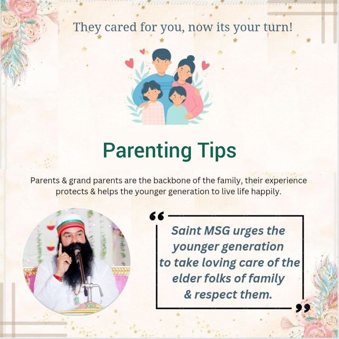 Today it's very difficult for working parents to manage their time. They are not able to give proper time to their children's. Saint Ram Rahim Ji gives many valuable #ParentingTips for everyone to improve the parent-child relationship.