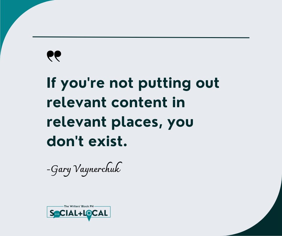 💌Quote of the Day 💌

'If you're not putting out relevant content in relevant places, you don't exist.'

-Gary Vaynerchuk, Entrepreneur, Author, and Speaker

#GaryVaynerchuk #GaryVaynerchukquotes #quotesfromGaryVaynerchuk #Author #Speaker