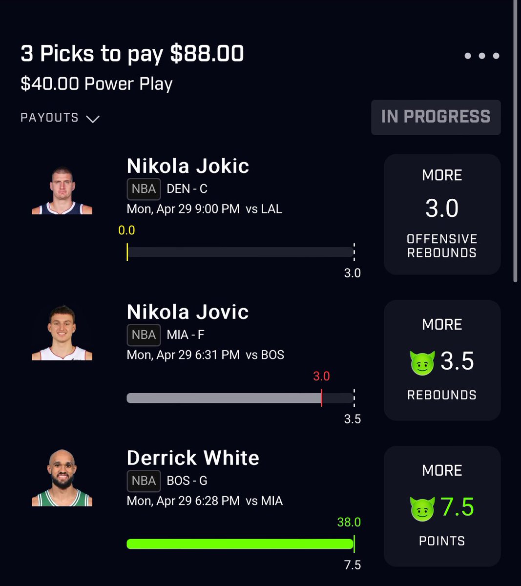 SliksPicks's tweet photo. @stackpropz @PrizePicks Swear bro this was supposed to be easy play😐 https://t.co/wsx2bth3jY