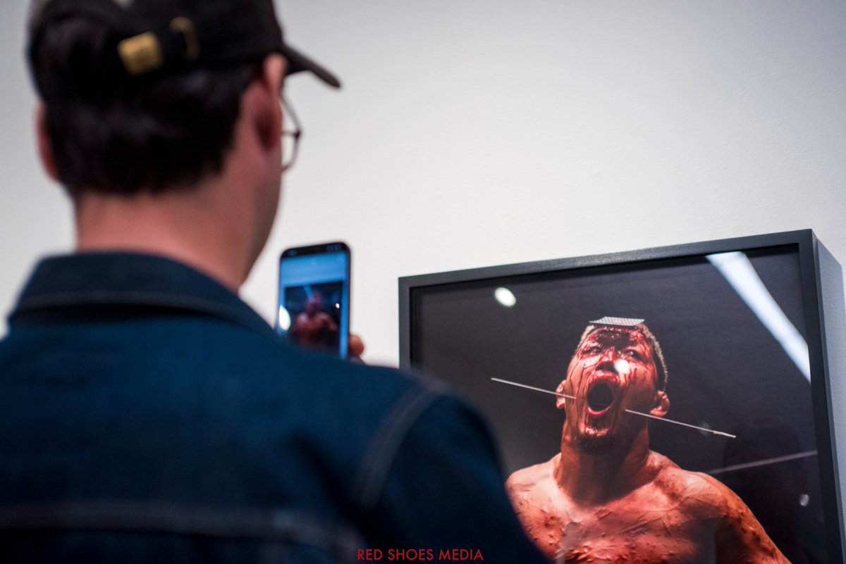 In terms of art, this is some of the least depraved, I've seen in a gallery. via Visitors Gallery Opening Night. and Nick Karp has a really awesome photobook, you can put right next to your Taschen coffee table tomes, without shame.