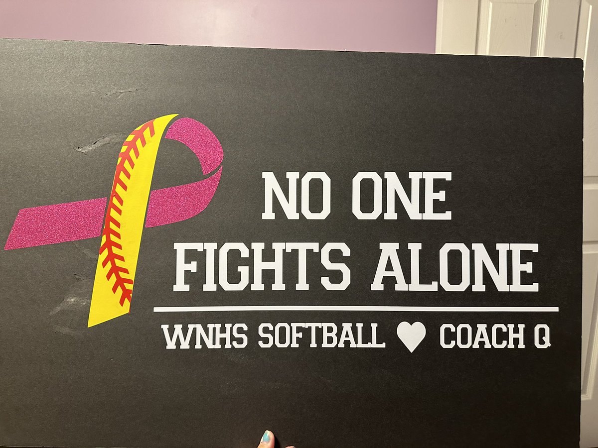 Girls did a great job planning and surprising coach Q. Thank you again to all who supported tonight. Coach Q’s strength and resilience in her battle against cancer has been a touching moment for everyone involved. Wishing Coach Q continued strength and support in her fight