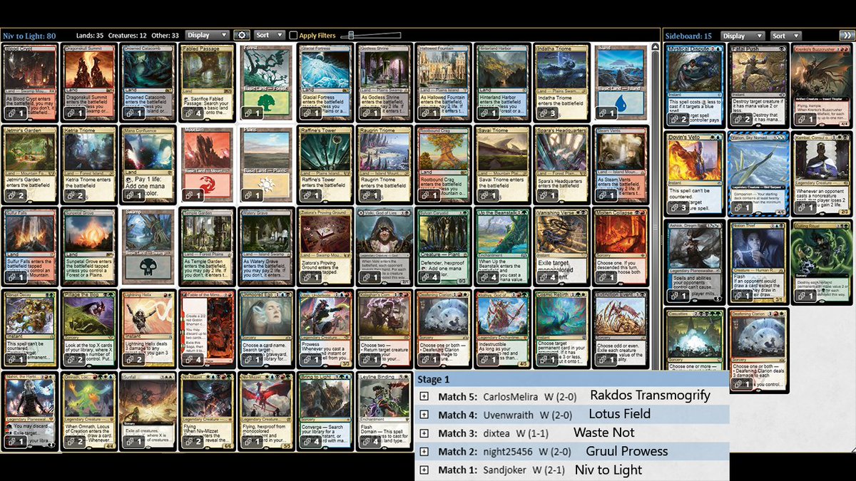 Back-to-back 5-0! 🏆🏆

Does this mean I'm a Pioneer gamer now? 

I call it Niv v0.0: Sideboard guide coming soon 😲