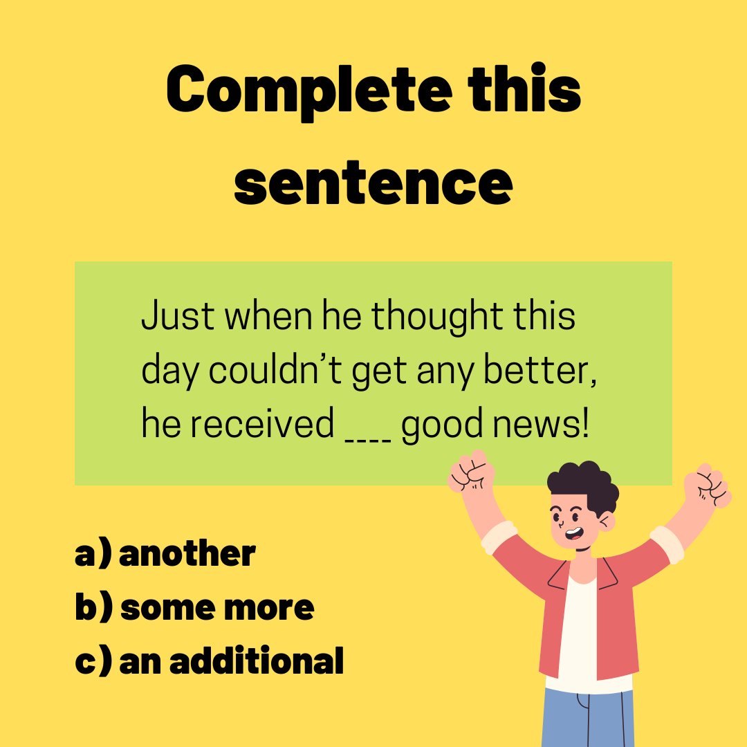 Here's your #grammar test for Tuesday.👇