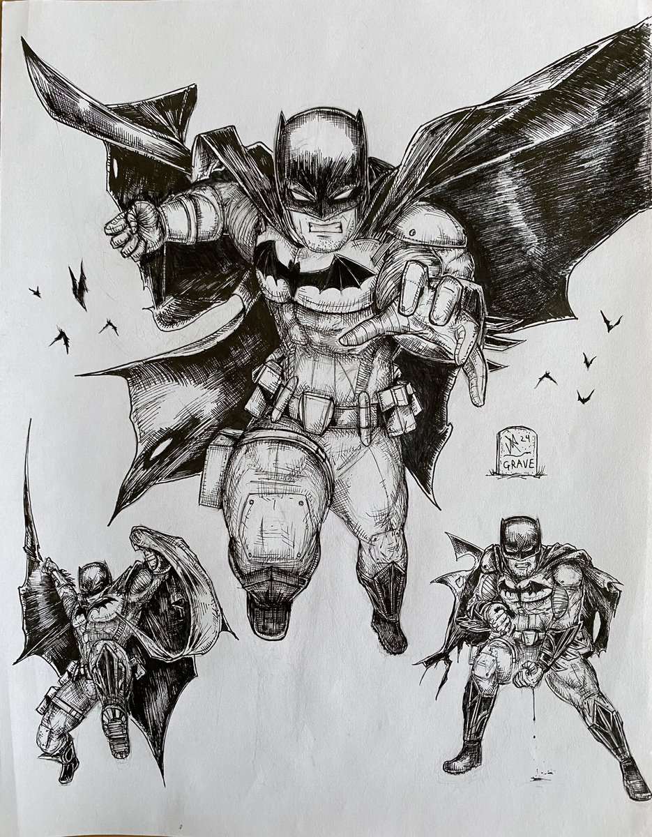My Batman design. Batman drawings I did on the Lives. 
#batman #drawing #thebatman #art #comics #comicart #dccomics #lineart #artist #sketch #arkhamknight #reelsart #ink