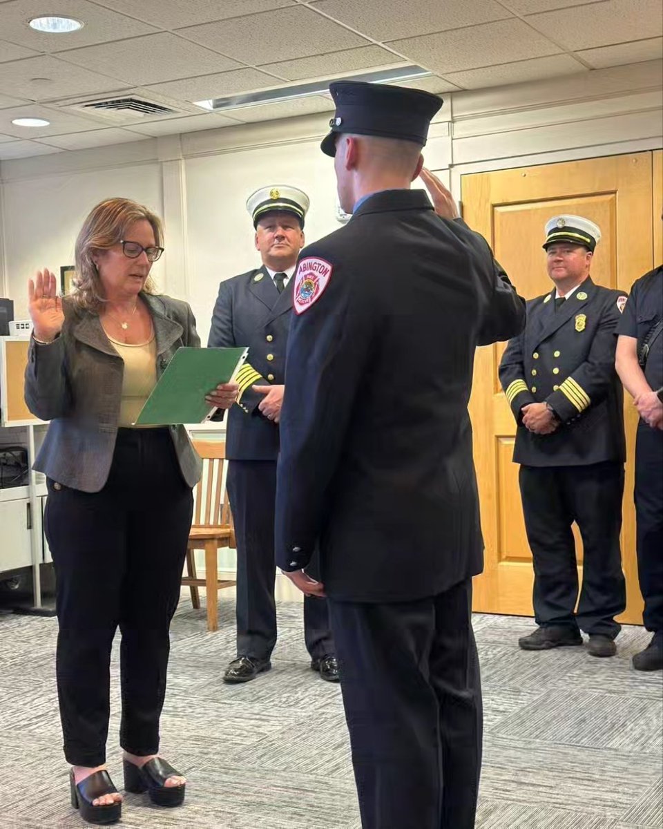Members of AFD as well as the proud parents of Probationary Firefighter Tom Furness were present as he was officially sworn in to the Department at tonight's Selectmen's Meeting.