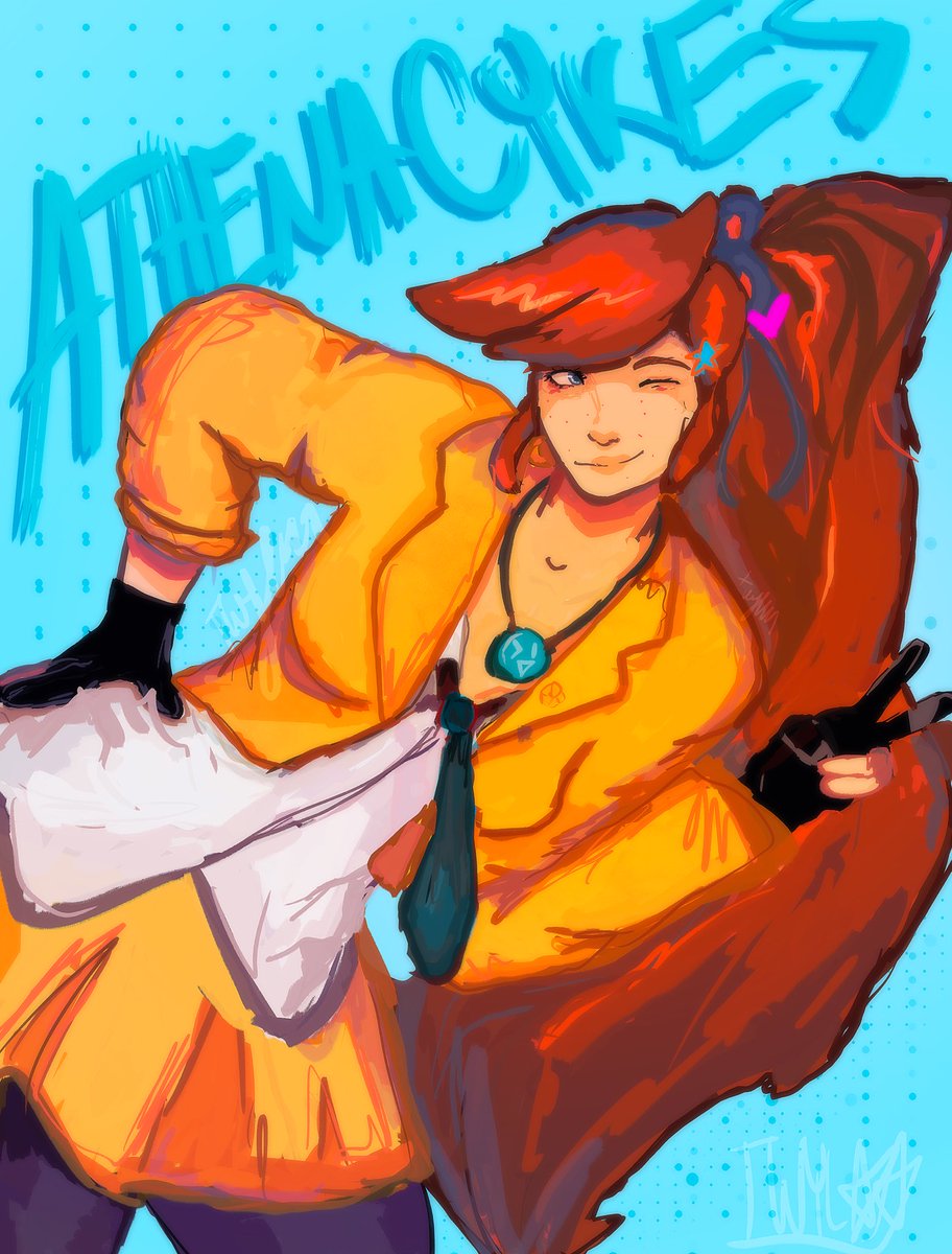 “Mystical bitches making our own sisterhood!” 
#athenacykes #art #aceattorney #athena