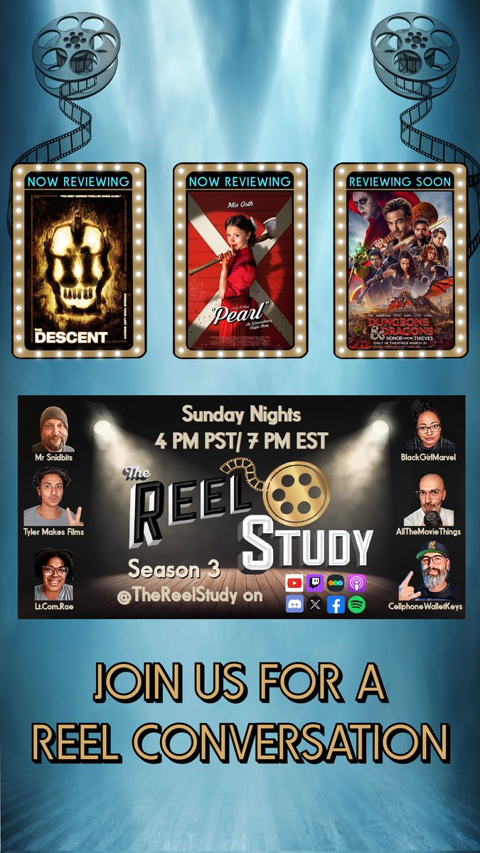This week on The Reel Study w/ special guest Content Creator @TheMikeBedard !! Come join us for a bloody good time!