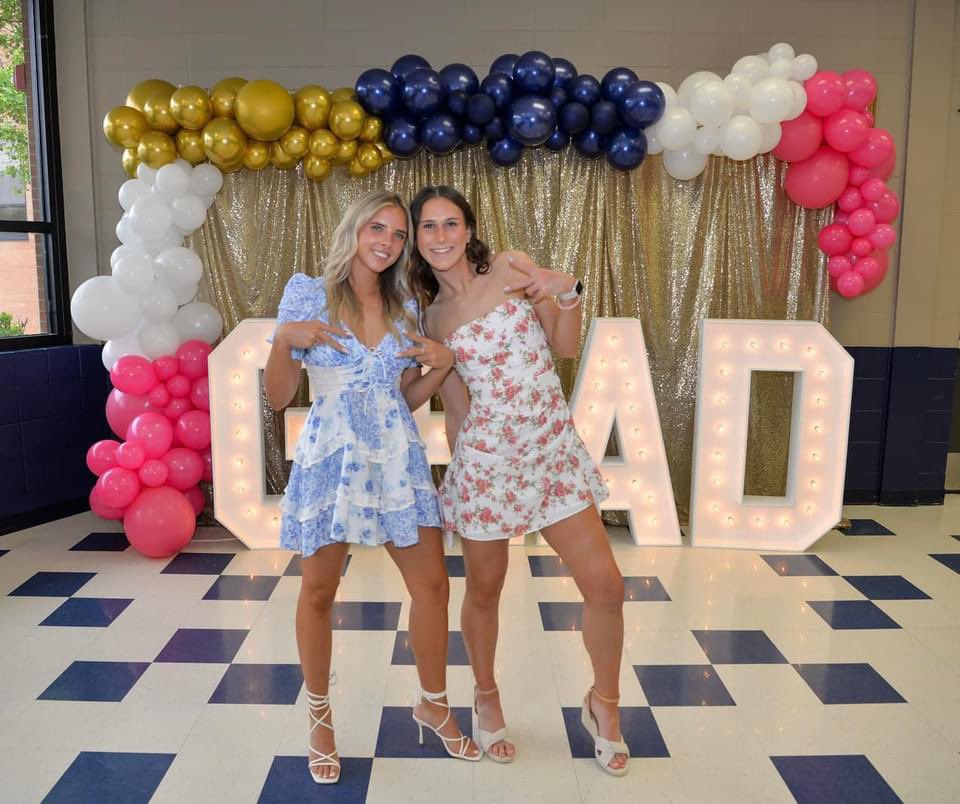 Congratulations @avery_grunert and @jill_lenherr! So much fun celebrating you two at your Grad Party! 💙🎓🩷 We were blessed with the best Seniors and we will miss you both so much! 🥹#US