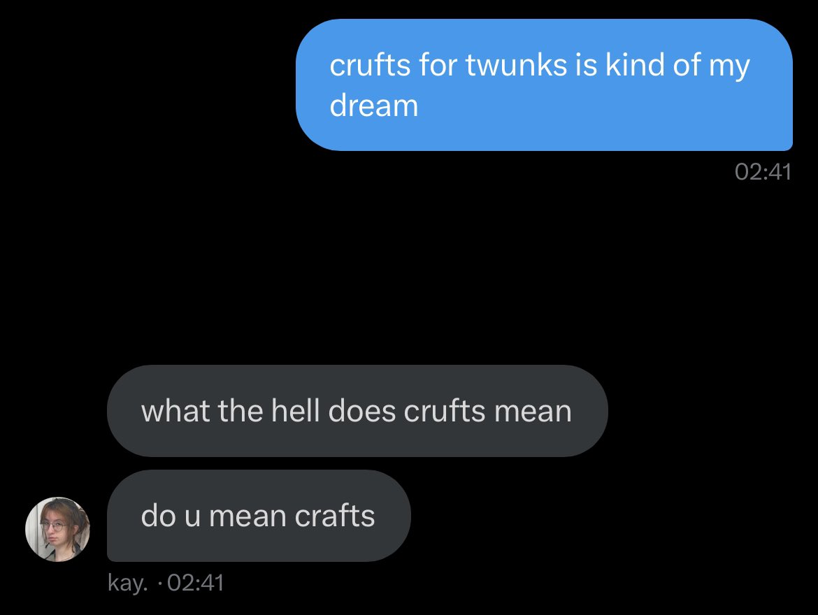 can’t believe this lack of crufts knowledge