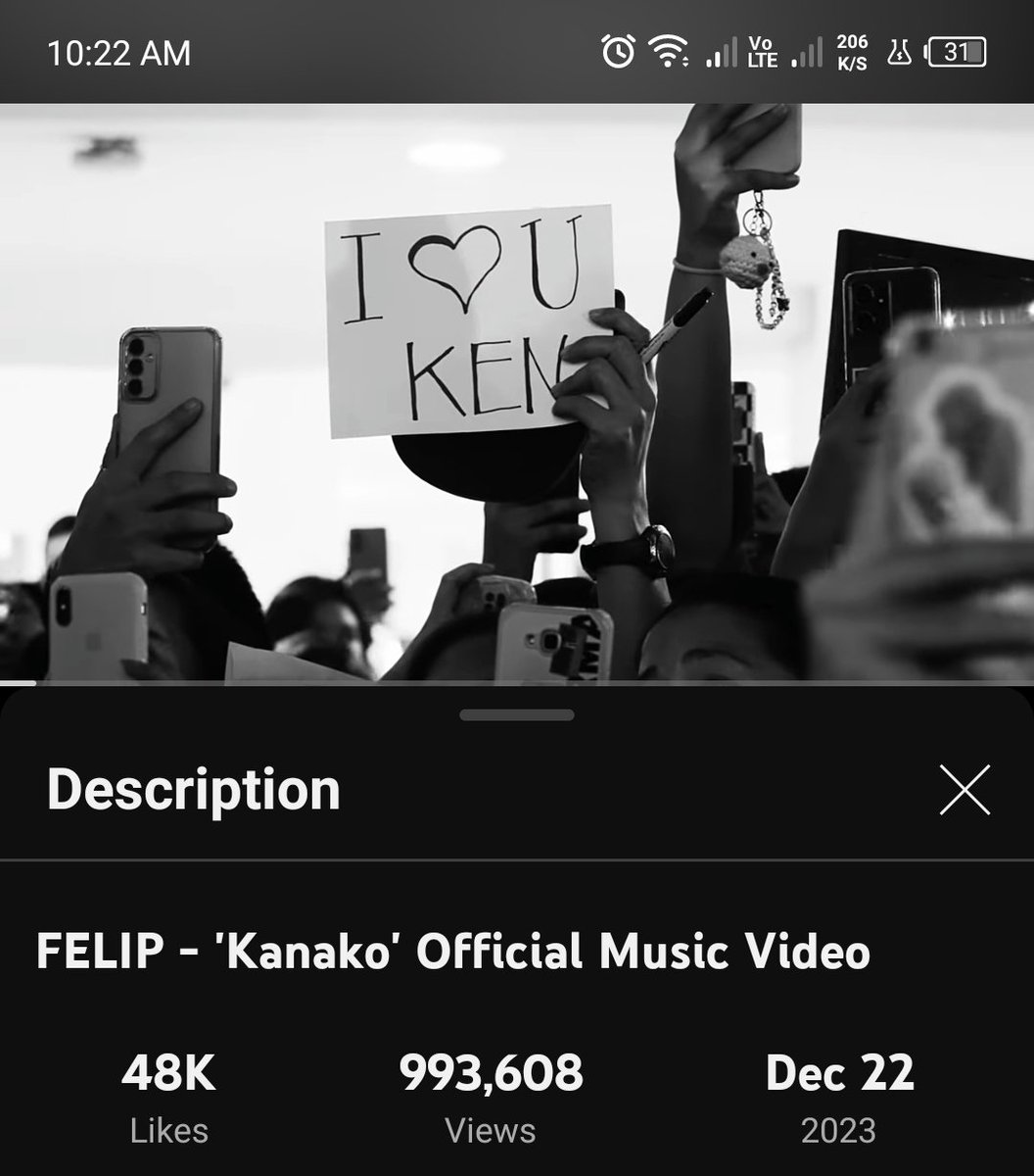 6400 views na lang ISANG MILYON na si Kanako. Push na to! Laban! #FELIP @felipsuperior #FELIP_Kanako