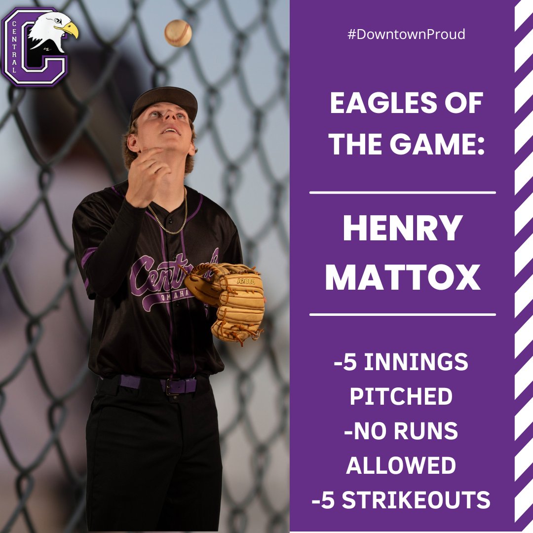 Tonight's 'Eagles of the Game' for @OPSCHSBSB goes to Henry Mattox taking care of business from the mound! #DowntownProud