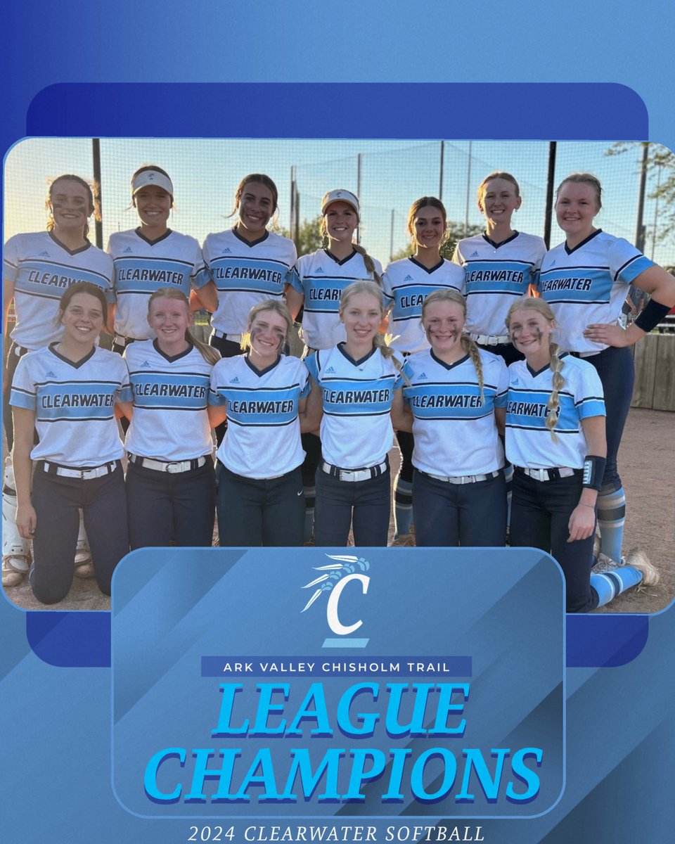 🏆CHS Softball 2024 League Champions🏆
Clearwater (15-5) back in action this weekend at home in the Clearwater Showcase. Indians play at 6p Friday and 11a and 5p on Saturday. #minusfive