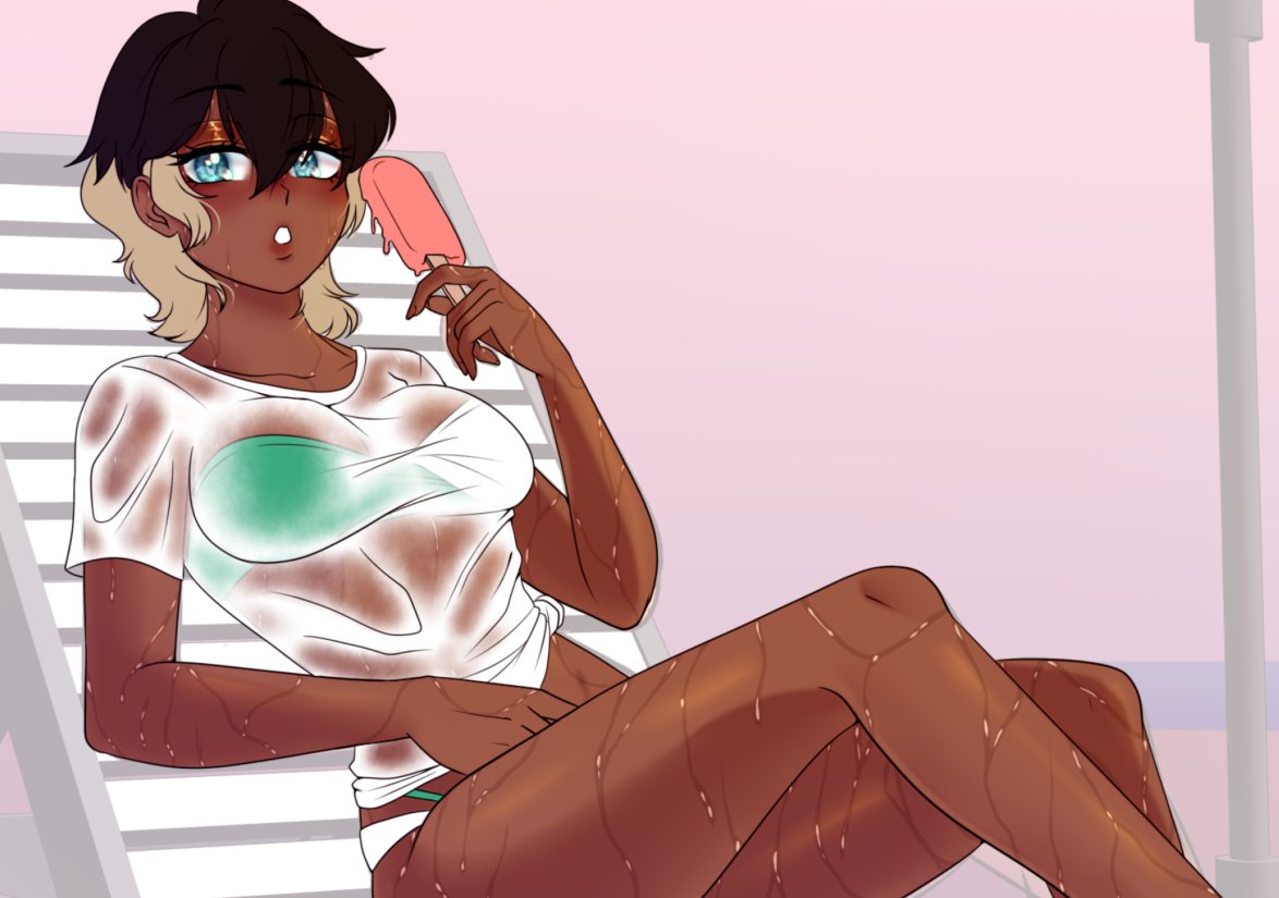 DaphneShroom's tweet image. what we got finished today on stream ⛱️🩷
#Commission