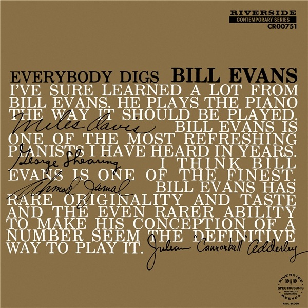 バラード「ピース・ピース」の気品あふれるソロ演奏が絶品。2024年最新リマスター。

Everybody Digs Bill Evans[Mono Mix / Remastered 2024]
Bill Evans Trio
flac 192kHz/24bit
e-onkyo.com/music/album/um…
#BillEvansTrio #BillEvans #piano #jazz #ジャズ #audio #pcaudio #ハイレゾ #music #音楽