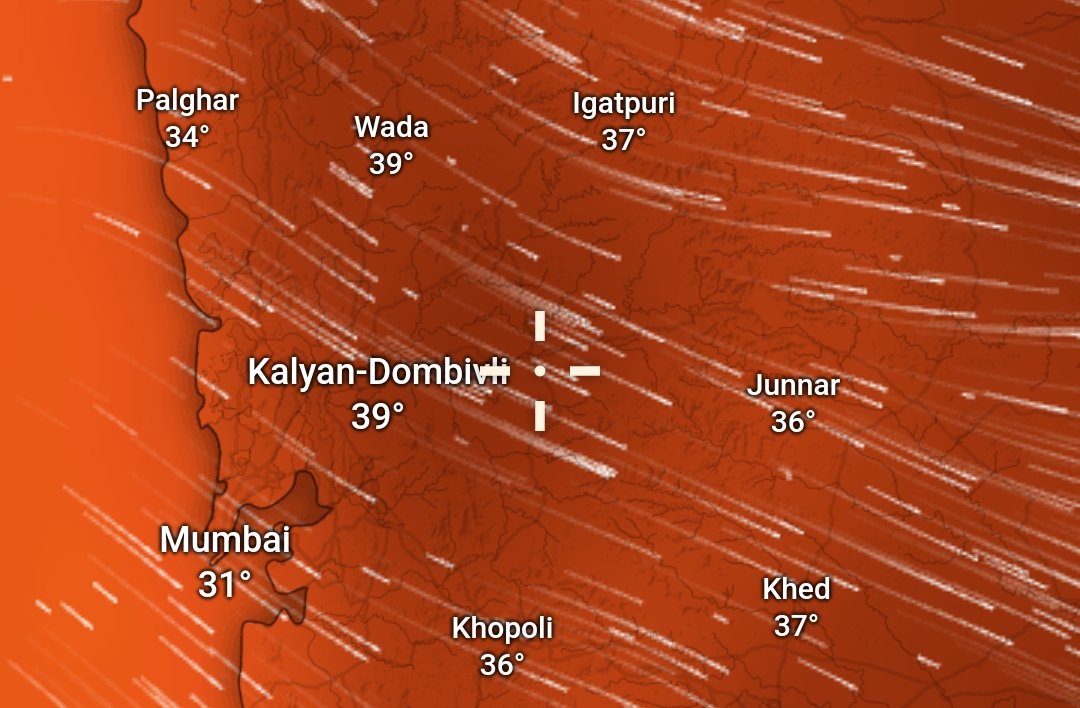 Good news to start the day ✅

After 3 extremely hot days amid a deadly heatwave, Mumbai is going to witness a sharp 3 degree fall today i.e. from 30 April! 😮

Santacruz will fall from 39°C to 36°C
Colaba below 33°C possible 📉

#MumbaiWeather