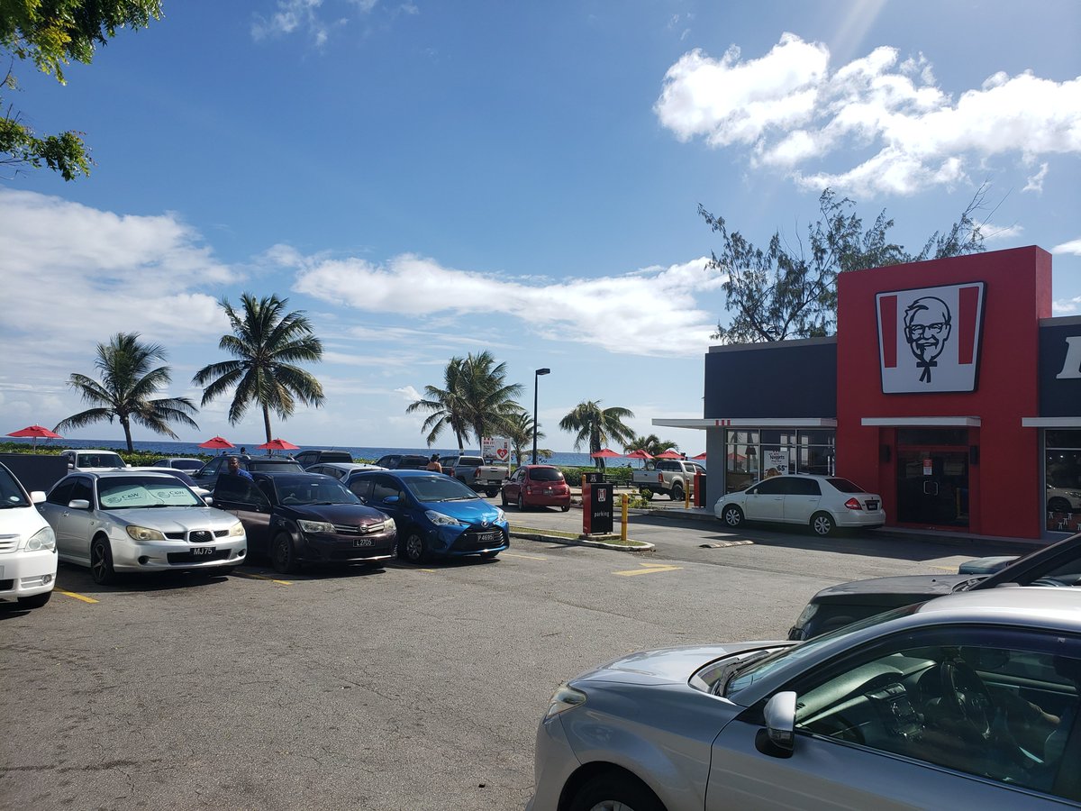 The coolest @kfc in the world #Barbados