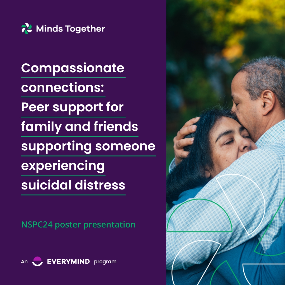 If you are attending #NSPC24, be sure to check out our poster presentation & connect with Project Lead, Dr Phillipa Ditton-Phare about our latest #research exploring #peersupport for family & friends supporting someone experiencing suicidal distress 👉 mindstogether.org.au