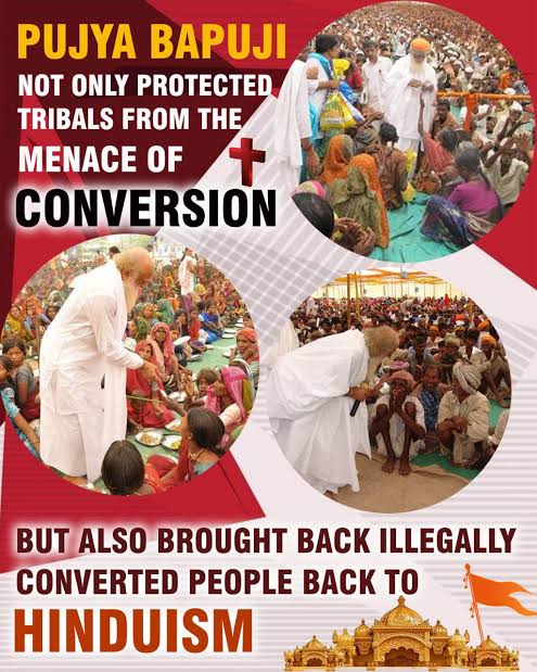 One of the prominent Cause of Conspiracy against Sant Shri Asharamji Bapu is how He became a huge #RoadBlockToConversion. On learning that money was used to lure innocent and deprived Hindus & people from tribal belts, He personally visited these places tried to understand their