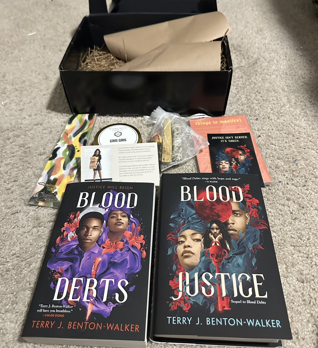 Thanks @tjbentonwalker and @torteen for this Blood Debts/Blood Justice care package.