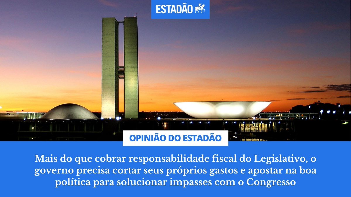 EDITORIAL: ‘As contradições de um governo gastador’ – Com que autoridade o governo se sente à vontade para cobrar austeridade do Congresso após pedir R$ 15 bi a mais neste ano e de mudar as metas fiscais de 2025 e 2026? (via @opiniao_estadao) bit.ly/3UFqaea