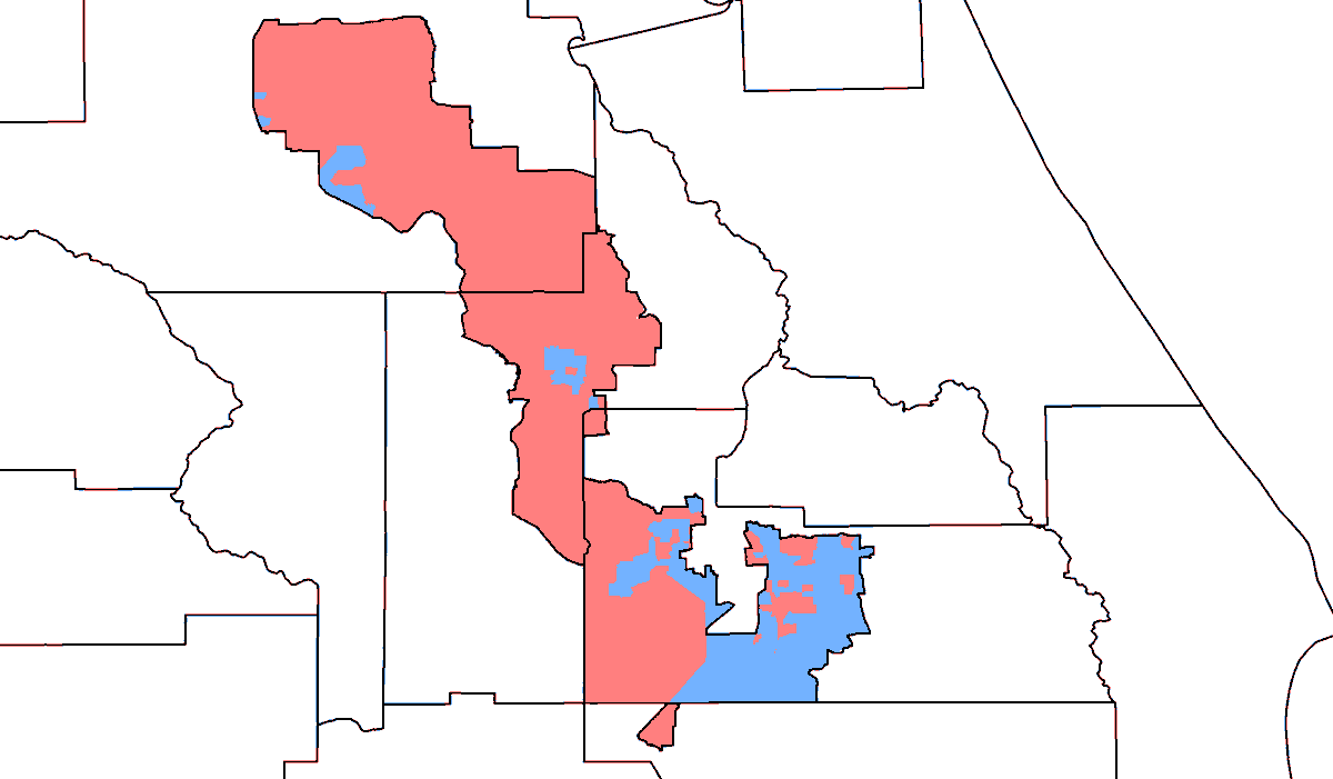 For anyone wondering why Florida voters gave 62% to redistricting reform in 2010, its because the Congressional Districts looked like this #flapol