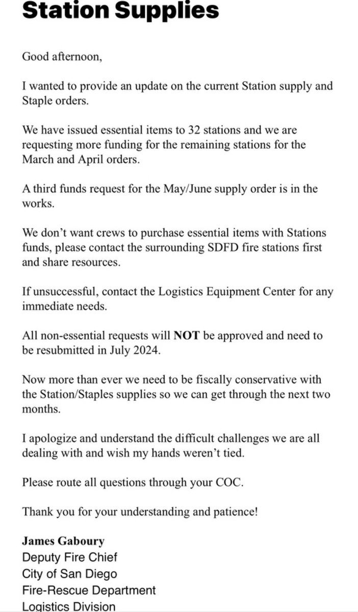 This is Mayor @ToddGloria brokey broke San Diego. Fire stations resorting to personal funds for toilet paper. 💸 #SanDiego #BrokeCity