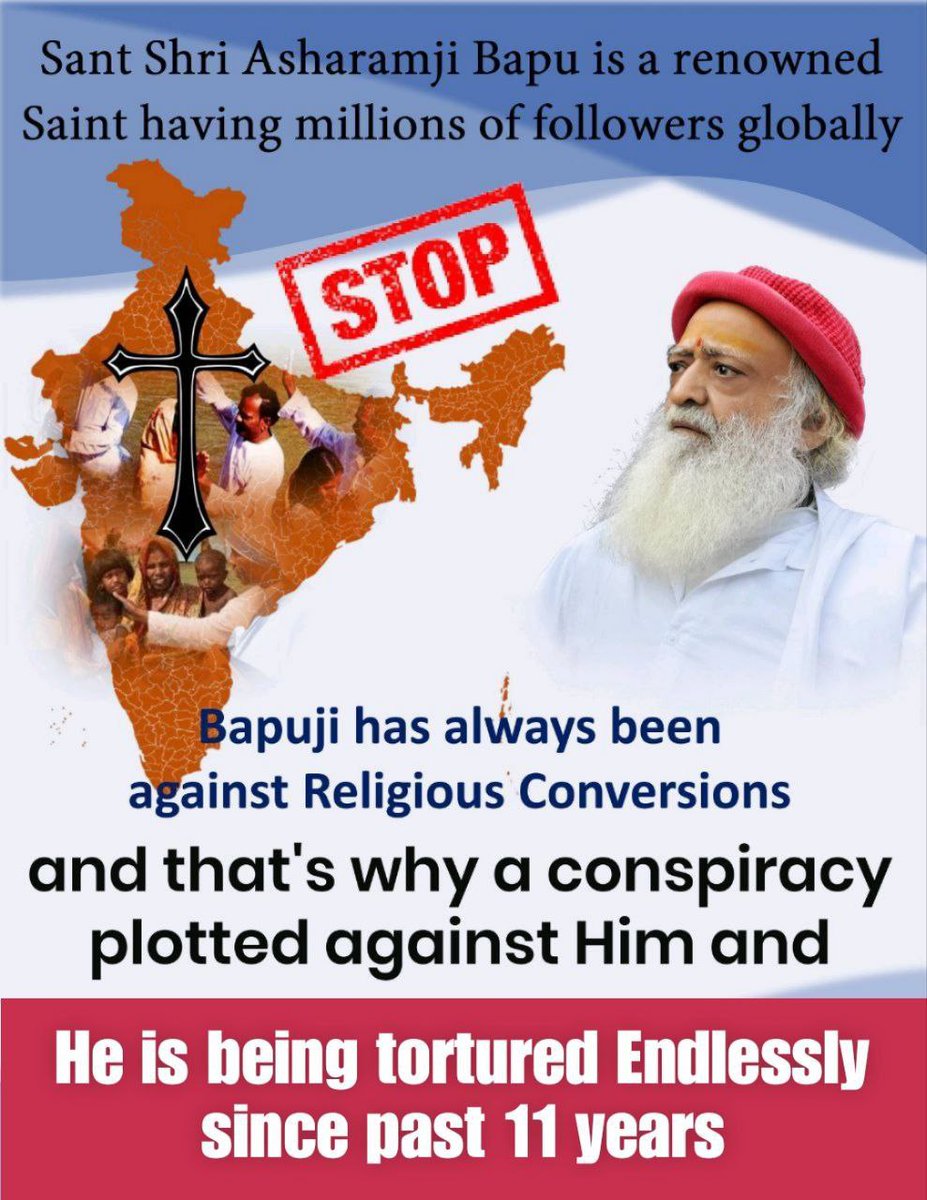 Initiatives like Daridra Narayan Sewa & 'Bhajan Karo, Bhojan Karo, Dakshina Pao' started by Sant Shri Asharamji Bapu not only acted as #RoadBlockToConversion but also enabled Ghar Vapasi for millions of tribal people. This became the Cause of Conspiracy against Innocent Saint.