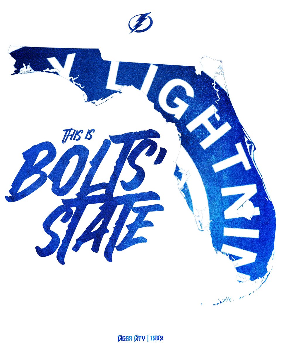 Until the cups and series wins are in their favor, this is and will be #BoltsState ⚡️

#GoBolts