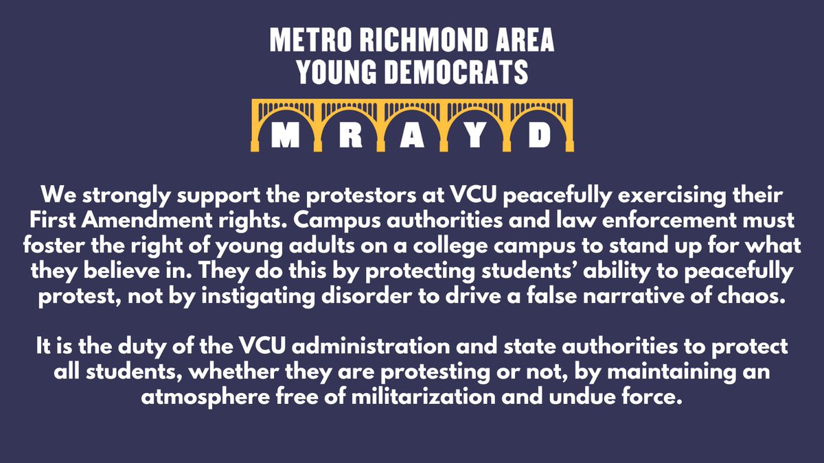 Metro Richmond Area Young Dems (@MetroRichmondYD) on Twitter photo 2024-04-30 02:43:09