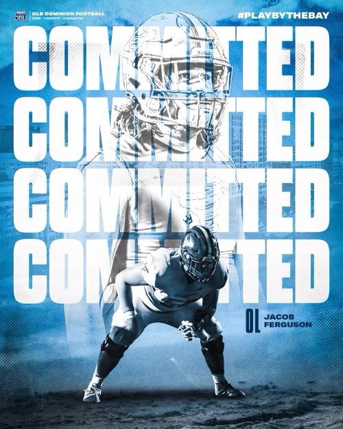 I’m excited to say that I have committed to Old Dominion University @ODUFootball to continue my athletic and academic career. @RickyRahne @coacher_Hut @KylePollockFB