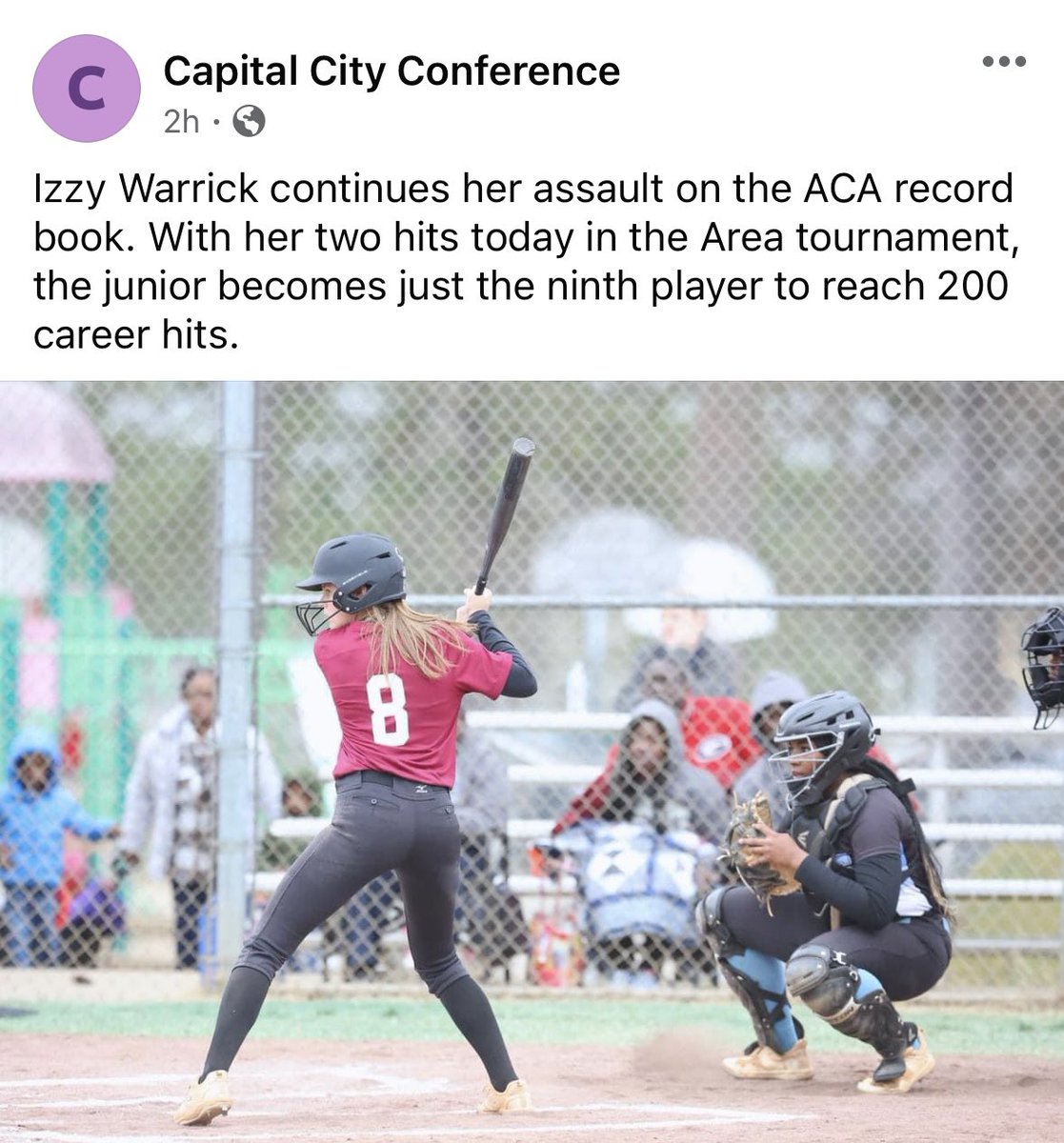 Alabama Christian Academy Softball (@aca_sball) on Twitter photo Congrats to 2025 MIF/RHP <a href="/WarrickIsabelle/">Izzy Warrick</a> on her 200th Career Hit today at the area tournament‼️ Congrats to 2025 MIF/RHP <a href="/WarrickIsabelle/">Izzy Warrick</a> on her 200th Career Hit today at the area tournament‼️