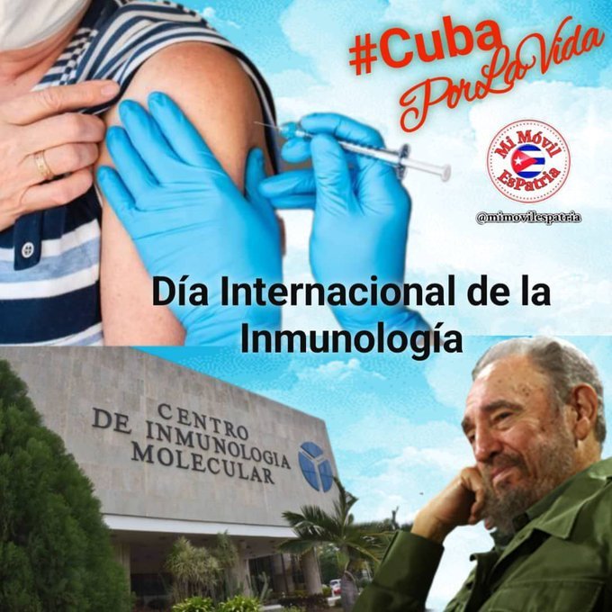 #29DeAbril Día Internacional de la Inmunología 
#Azucareros #HonrarHonra  #CubaPorLaVida #LatirAvileño #PorCiroRedondoTodo