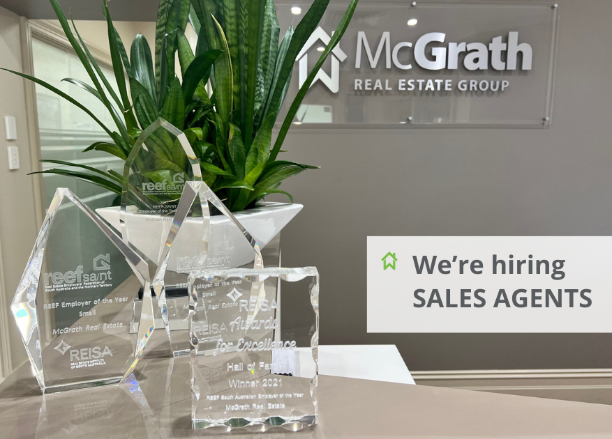 We’re looking for experienced real estate agents to join our amazing team!

If you’re someone who has experience in real estate sales and is looking to make a move in your career, McGrath Real Estate are a small, long standing established business and we would like to chat!