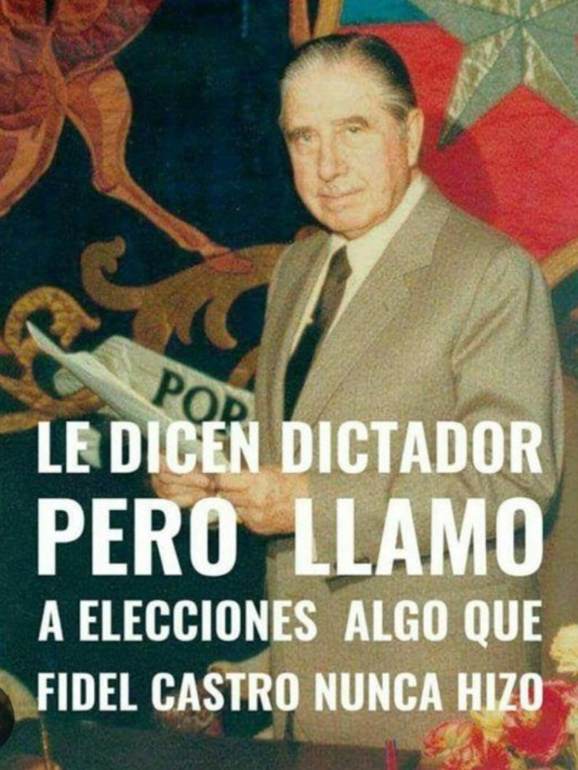 Quien ➕️ entendió que el General Pinochet tenía toda la razón?
Después de ver al PC y FA inventar centros de tortura, violaciones etc... me queda claro que todos los presos de Punta Peuco son HEROES encerrados con puras ficciones jurídicas (mentiras)
#IzquierdaMiserable